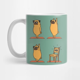 Pug Yoga Chair Pose Mug